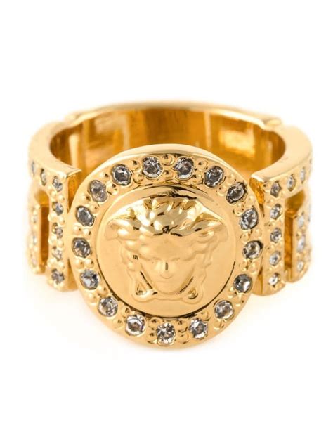 versace rings women's|versace medusa ring women.